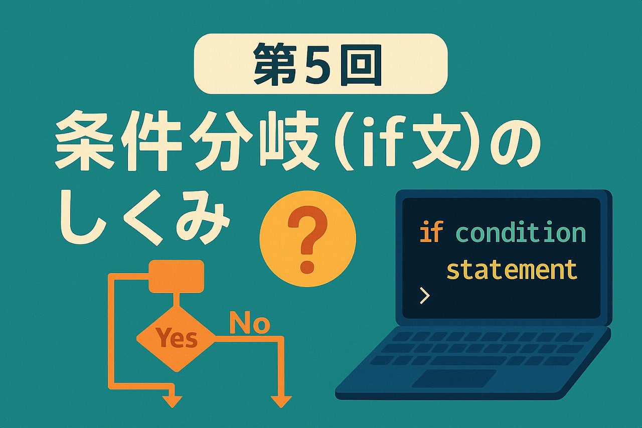 【初級編】第5回:条件分岐(if文)のしくみ